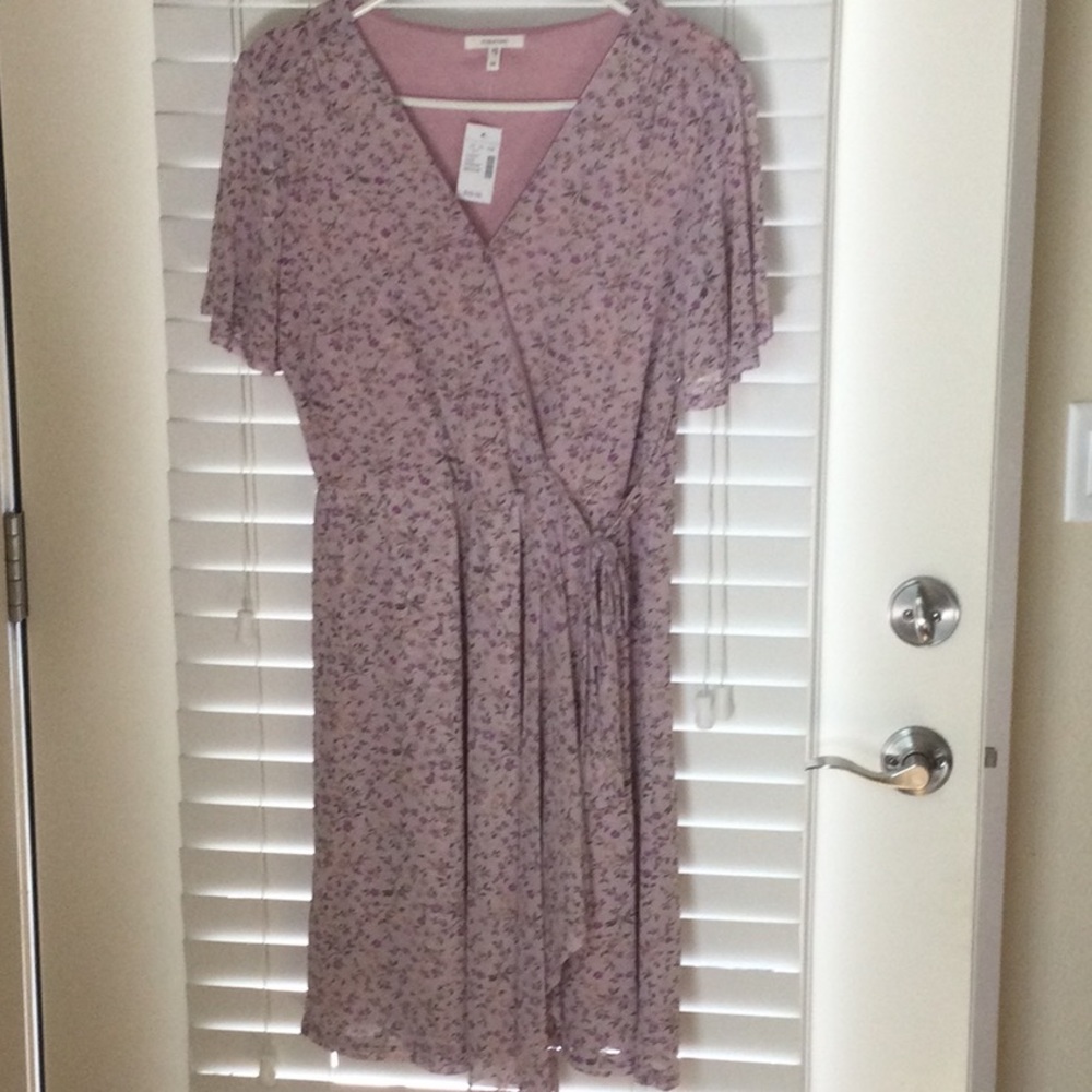 Lavender dress.